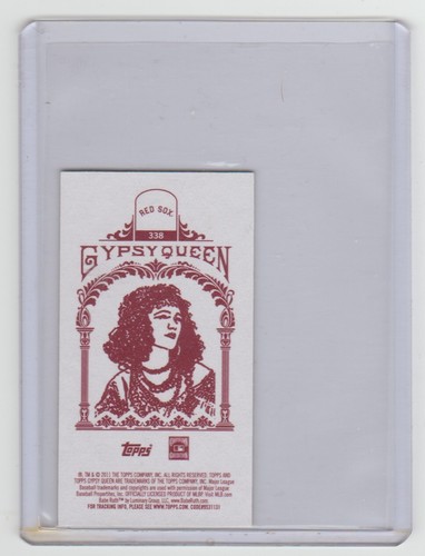 BABE RUTH Red Sox 2011 Topps Gypsy Queen MINI RED BACK Variation #338 SP - Picture 2 of 2