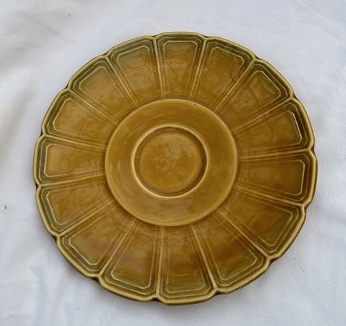 Majolica Vintage PV France Golden Leaves And Purple Grapes Cup & Saucer - Picture 3 of 4