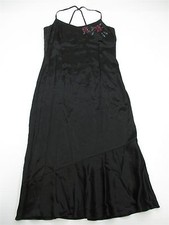 EXPRESS Women's Size 5/6 V-neck Slim Rose Trumpet Classy Black Dress