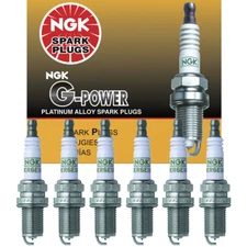Set of 6 NGK G-POWER Platinum Spark Plugs 7090 Genuine  BKR5EGP
