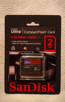 NEW Sandisk 2 GB ULTRA Compact flash memory CF I DSLR CF Nikon Canon
