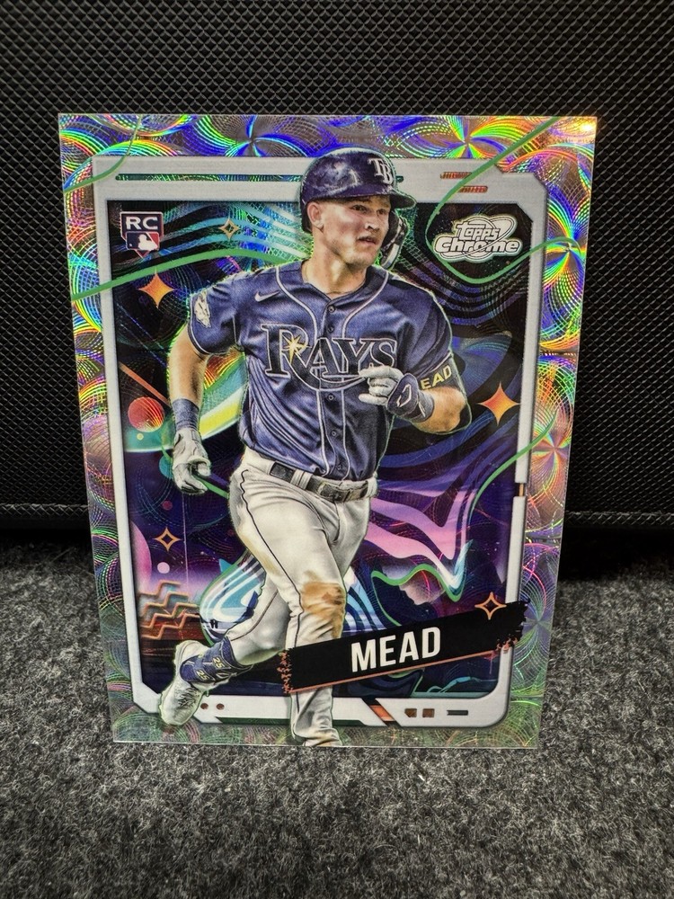 2024 Topps Cosmic Chrome Curtis Mead Nucleus Refractor RC #25 Rays