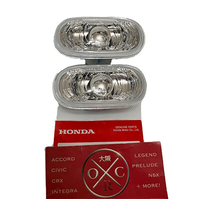 BOTH SIDE サイン ジェノ Genuine OEM FD2 Honda Civic Clear Side Marker Turn Signals JDM