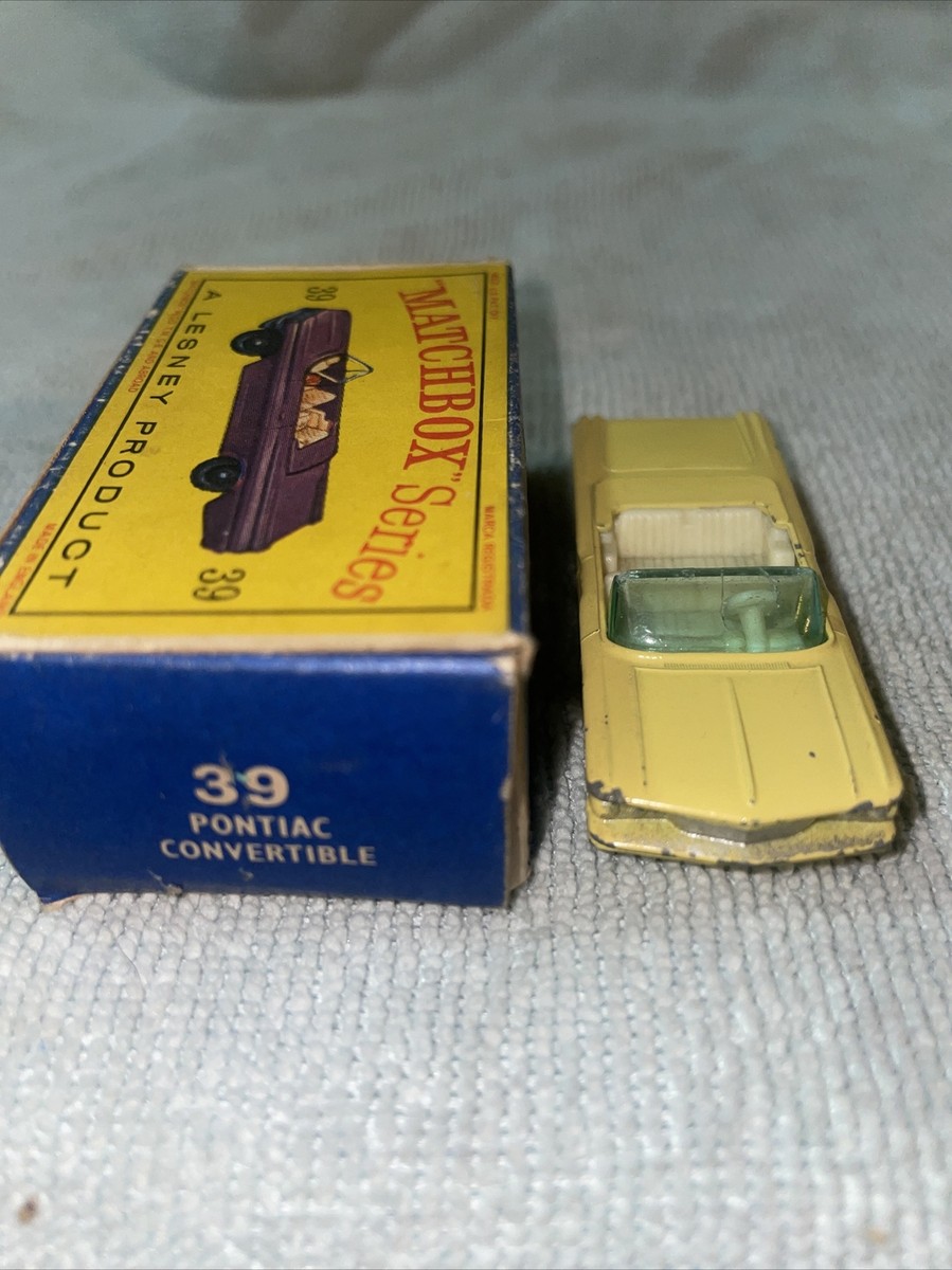 Matchbox No. 39 Pontiac Convertible (with Original Box) | eBay