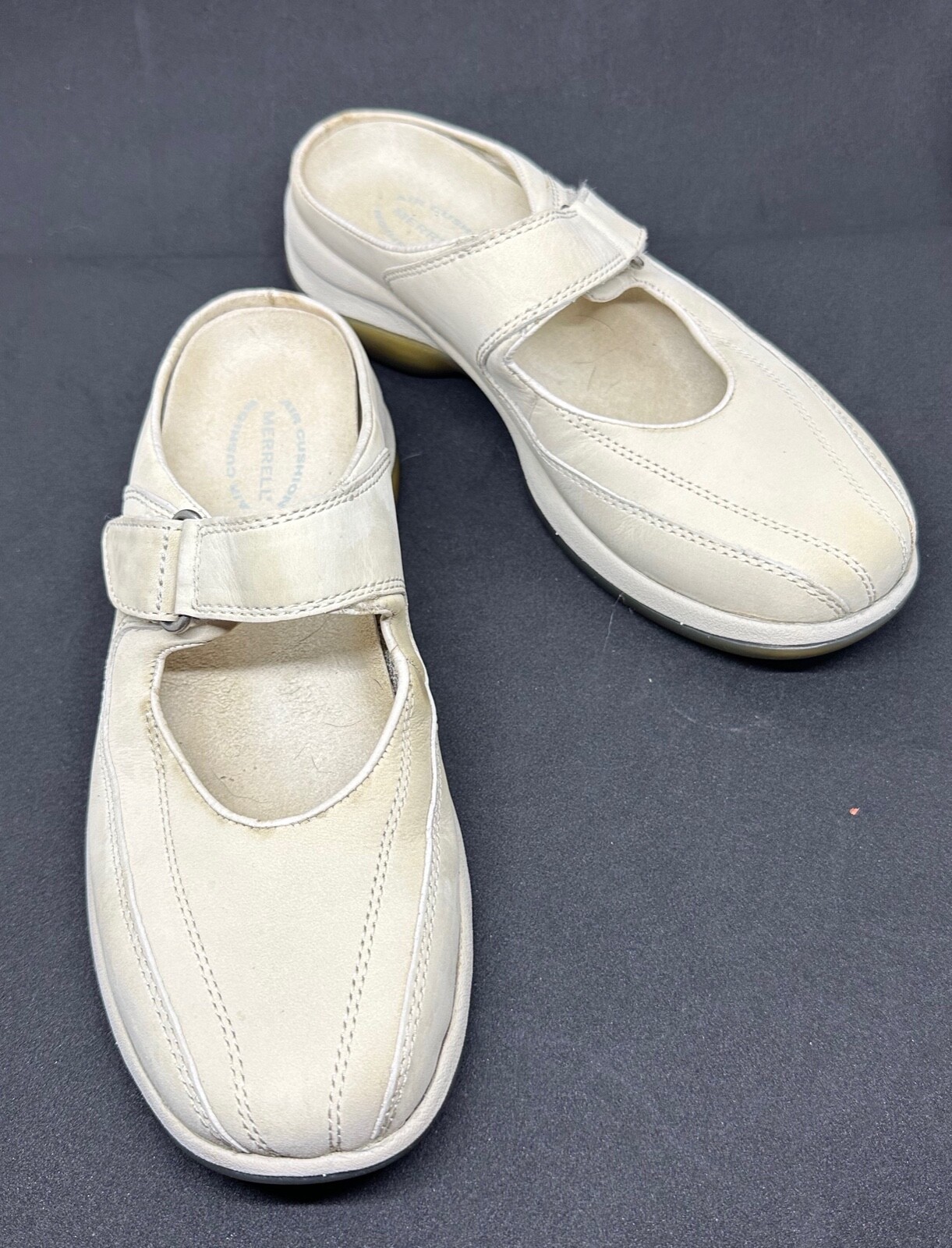 Merrell Topo Clutch Sand Donna Tg 7 5 Infradito Mules Casual Passeggio Tan Beige