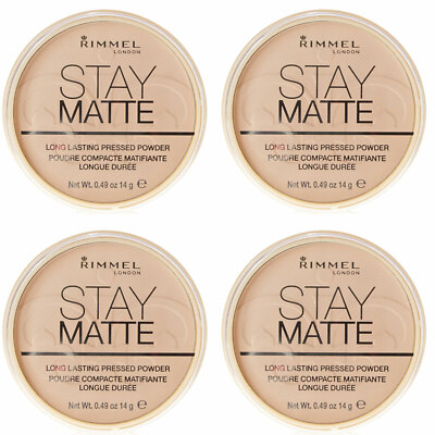 (4 Pack)Rimmel London Stay Matte Pressed Powder RIMM029358 Sandstorm 004,0.49 oz