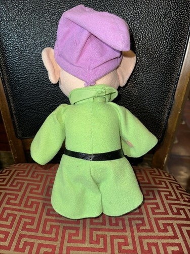 Mattel Dopey Disney's Snow White and The Seven Dwarfs 12” Plush 1993 VTG Cute - 第 2/2 張圖片