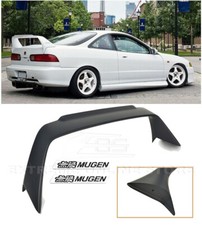 Mugen Style Rear Trunk Wing Spoiler W Black Emblems For 94-01 Integra 3dr Dc2 Mugen Style Rear Trunk Wing Spoiler W Black Emblems For 94-01 Integra 3dr Dc2