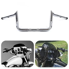 Chrome 10" Rise Meathook Bar Handlebar For Harley Electra Glide Street Glide