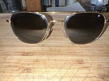 Vintage Ao 5 1/2” 57-20 Aviator Glasses Perfect Cond Beautiful Look