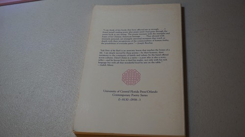 Soft Parts of the Back (Contemporary Poetry Series) Signed Autograph Very Rare!! - Picture 3 of 5