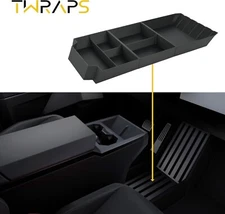 TWRAPS Floor Console Organizer Organizer Tesla Cybertruck 2023 2024 Storage Tray