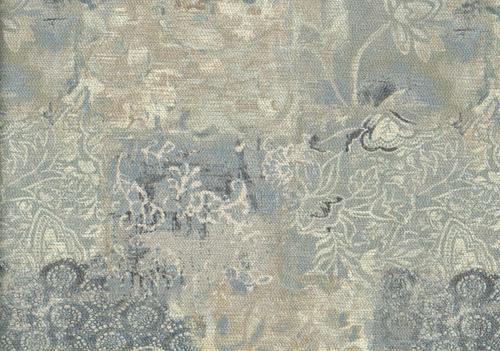 1 Sample David Rothchild Fabric Porcelain Sage Aqua Gray Gold Drapery Uph - Picture 2 of 4