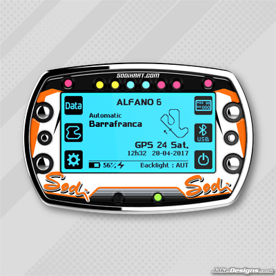 SODI STYLE GEL AUFKLEBER FÜR ALFANO 6 RUNDEN TIMER - KARTING