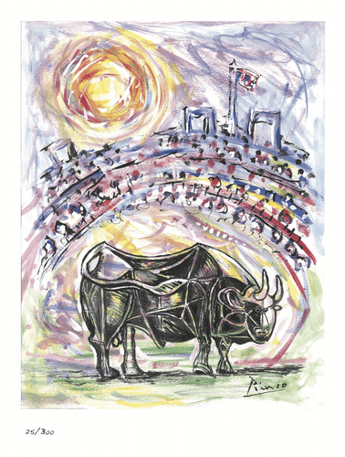 Pablo Picasso “Bull in.Arena" Signed & Hand-Number Ltd Ed Print (unframed) - 第 2/2 張圖片