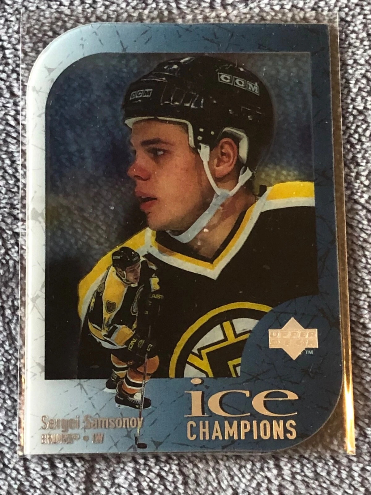 Scarce!! 1997-98 Upper Deck Ice Champions Die-Cut ! Sergei Samsonov