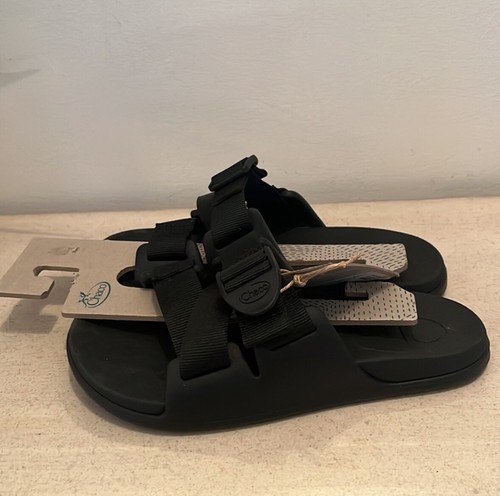 Chaco Chillos Slide/Black Black Comfort Sandal Women's US sizes 5 NWT - Picture 2 of 7