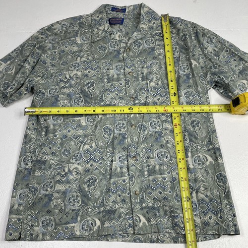 Men’s Size Medium Pendleton Made In Indonesia Hawaiian Button Up Shirt - Picture 7 of 12