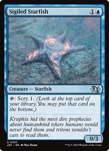 MTG-4x-Near Mint, English-Sigiled Starfish-Commander 2018 | eBay