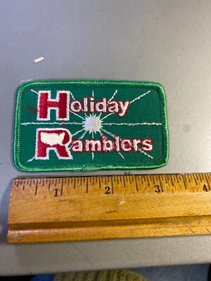 Vintage Holiday Ramblers Cloth Patch WOW