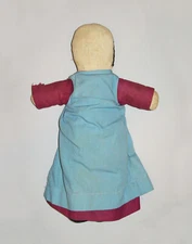 Old Antique Vtg Ca 1920s Amish Faceless Folk Art Cloth Rag Doll Orig Clothing
