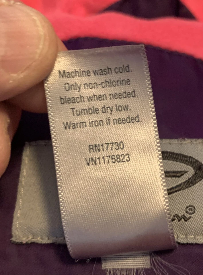 Chaqueta acolchada forrada de lana Champion C9 juvenil púrpura/púrpura XL (14-16) con capucha cremallera Foto 3 de 4