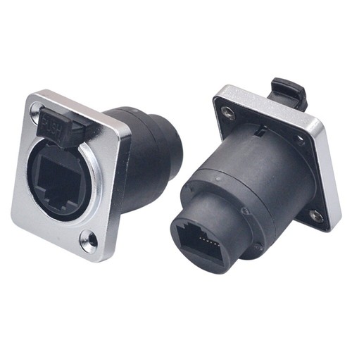 Waterproof RJ45 Ethernet Connector with Rubber Cover Aviation Plug Socket - Afbeelding 5 van 9