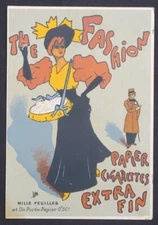 Calendrier 1895 THE FASHION Papier Cigarette Rolling Paper Zigarettenpaper