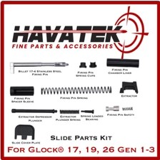 Glock 17, 19 & 26 Universal Slide Parts Kit w/ Billet Firing Pin