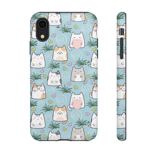 Cute Cat Phone Case, Kawaii Cat Lovers Mobile Cover - 第 124/277 張圖片