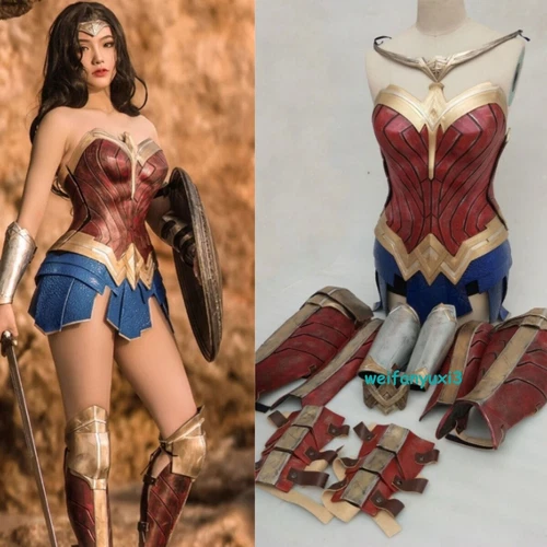 Justice League Wonder Woman Diana Halloween Cosplay Armor Costume Outfit