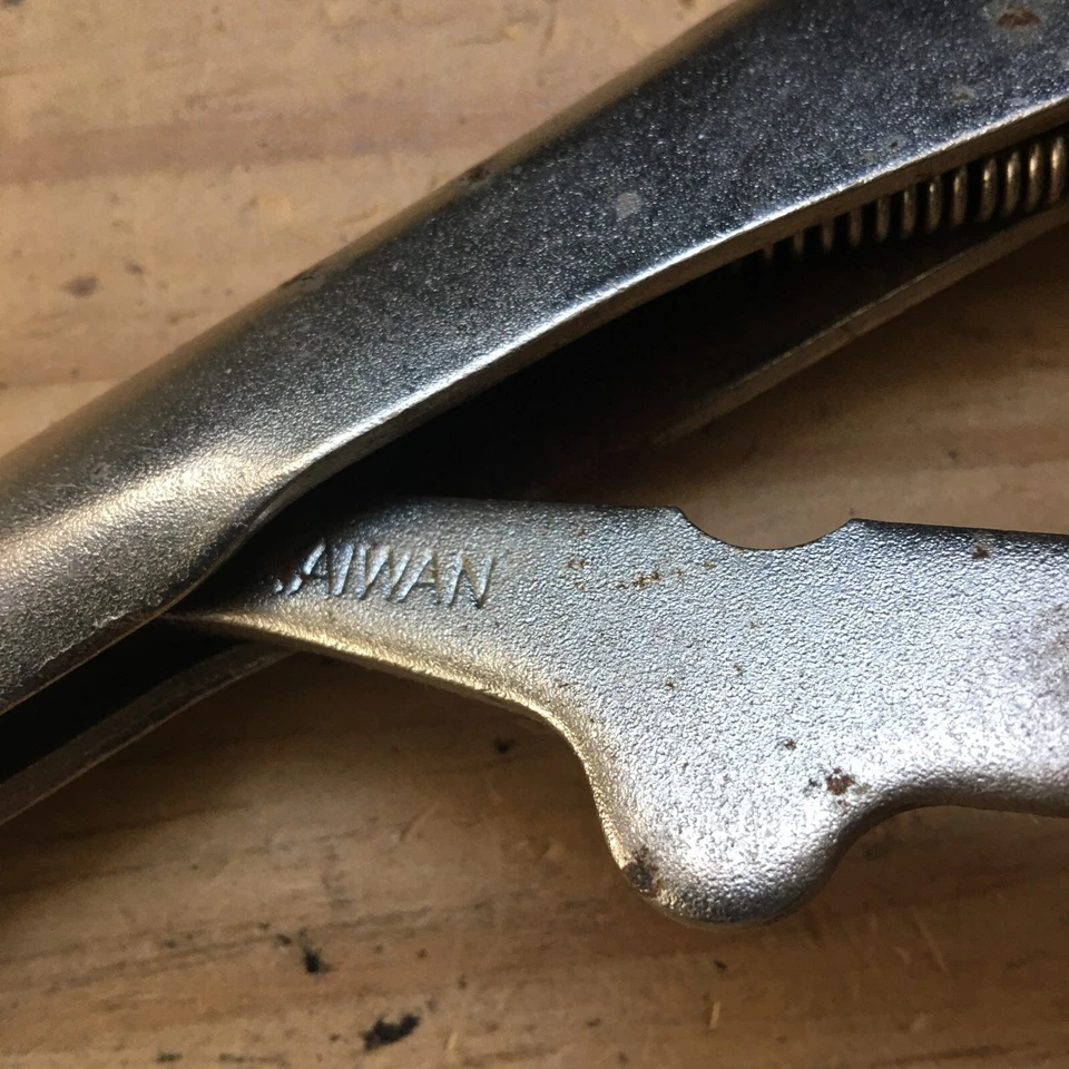 Alicates de bloqueo de agarre de tornillo de mandíbula recta Great Neck CR-M0 de colección de los años 80 97017 Foto 4 de 4