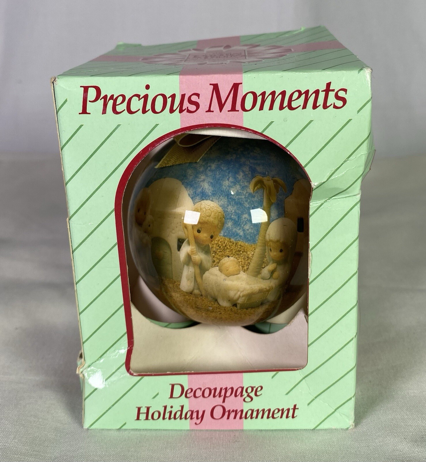 Rare Vintage 1994 Precious Moments Nativity Christmas Ornament by Samuel Butcher