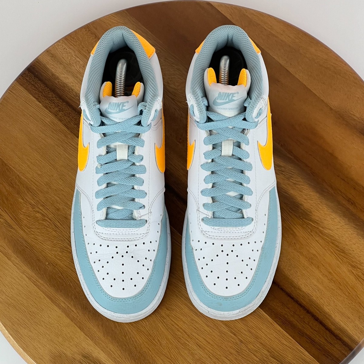 Mens Nike Court Vision Mid Next Nature White Ocean Bliss 