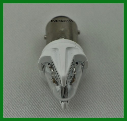 High Powered 2 Amber LED Light Replacement Bulb #1156 Single Contact 250 Lumen - Picture 2 of 2