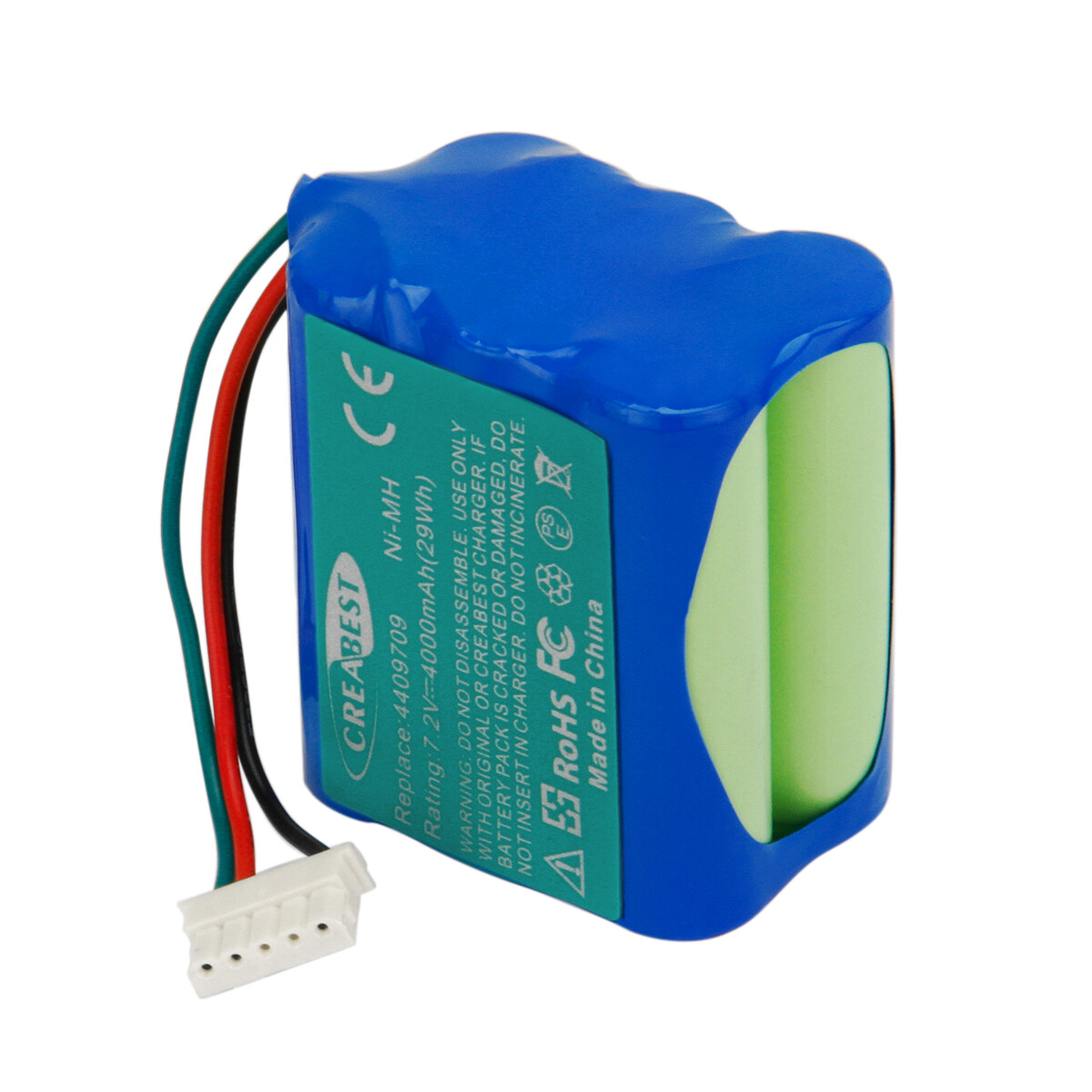 7.2V 4000mAh Ni-MH Akku für iRobot Braava 380 380T 390 390T Mint Plus 5200 5200C