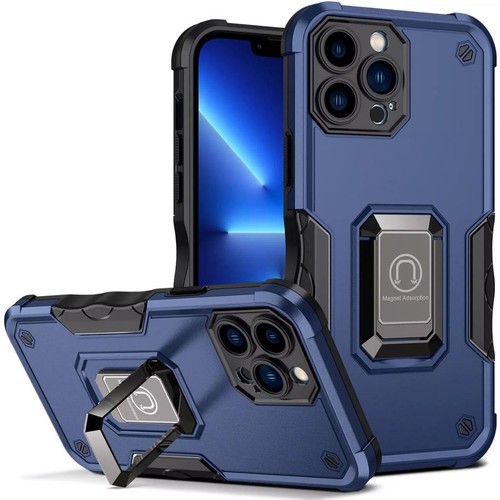 Für iPhone 14 15 Pro Max Plus Roboter Hybrid Magnet Hülle Ring Ständer Cover - Bild 2 von 15
