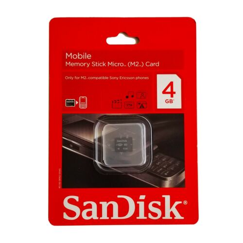 M2 Memory Card 4GB NEW SanDisk Genuine Micro Stick Compatible with PSP GO - Picture 4 of 5