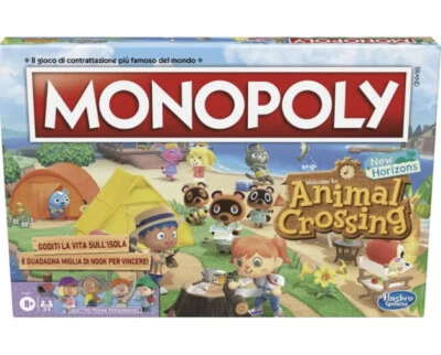 Monopoly rettangolare Monopoli Animal in Italiano Hasbro Gaming -nuovo-Italia