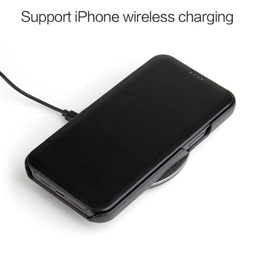 Magnetisch Echt Leder Ultra Dünn Flip Case Schutzhülle f iPhone 12 11 Pro XS Max - Bild 8 von 18