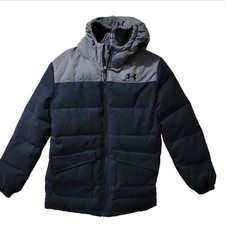Under Armour Youth L hooded jacket gray black
