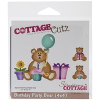 Cottagecutz Birthday Party Bear Die, New, Free Shipping Cottagecutz Birthday Party Bear Die, New, Free Shipping