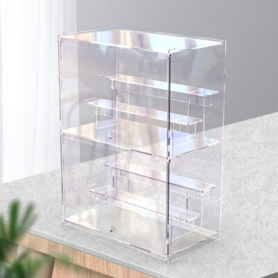 Elegant 2-Tier Acrylic Display Case for Collectibles - 12'' Lx6.9'' Wx16.7'' H