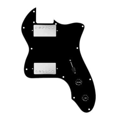 920D 72 Thinline Tele Loaded Pickguard Hot Rough Neck Humbuckers Black/Nickel