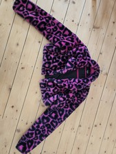 Sold Out Dolls Kill Poster Grl Picking Me Leopard Print Cropped Fuzzy Jacket Xs