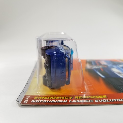 Matchbox Mitsubishi Lancer Evolution X Blue 2011 Emergency Response MB57 New - Picture 3 of 7