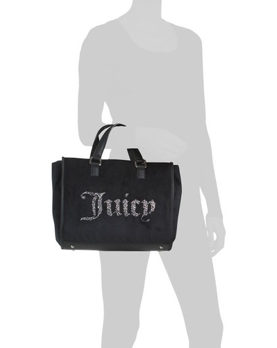 NWT Juicy Couture Liquorice Extra Spender Tote w/Heart Charm Bag GIFT