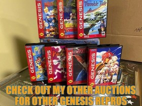 Sega Genesis Megaman The Wily Wars, game, box, manual. Professional label