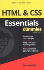 Html & Css Essentials for Dummies, Paperback by McFedries, Paul, Like New Use...