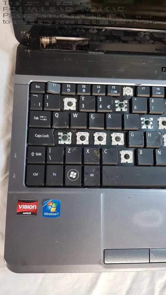 FOR SCRAP!! Acer Aspire 5532 15.6" AMD Vision Laptop FULL SPECS UNKNOWN! - Image 4 of 4